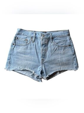 Levi’s 501 Light Wash High Rise Cut Off Denim Shorts Women’s 27